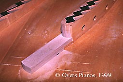 Grand piano bridge extension